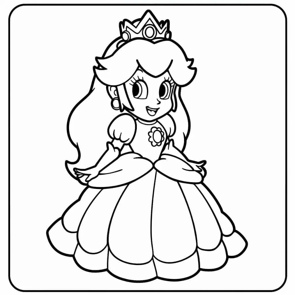 Prinsesse Daisy gratis udskrivning Tegninger til Farvelægning