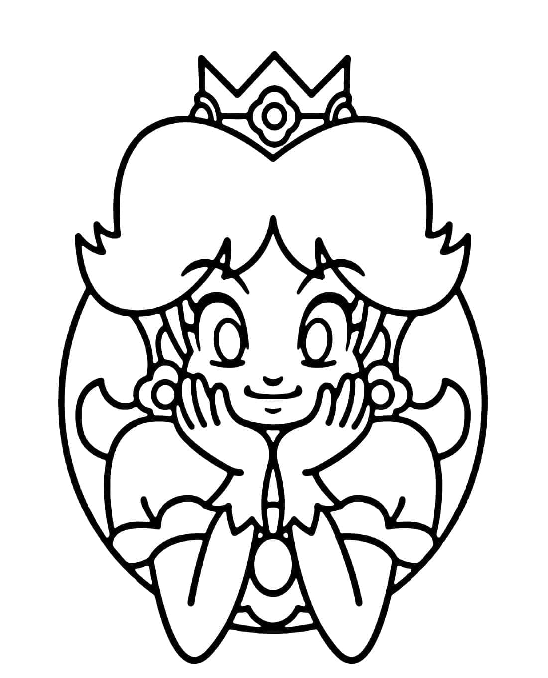 Prinsesse Daisy Nintendo Tegninger til Farvelægning