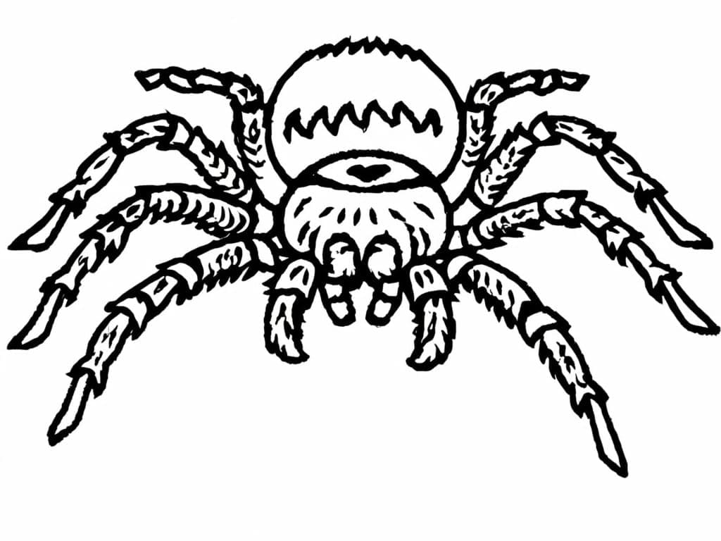 Printbar edderkop Tegninger til Farvelægning