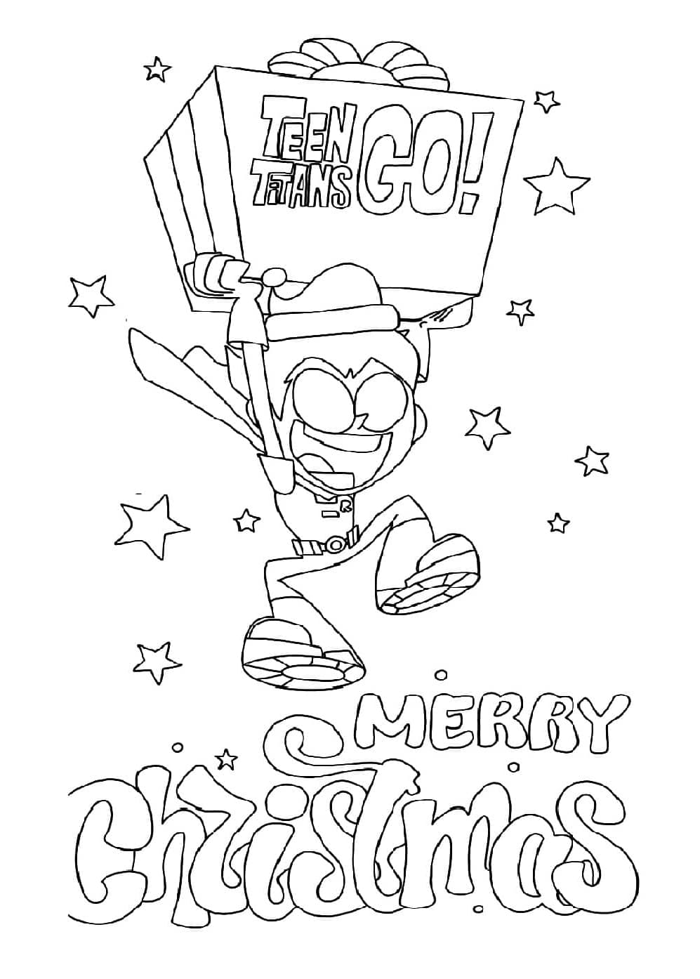 Robin fejrer jul Tegninger til Farvelægning