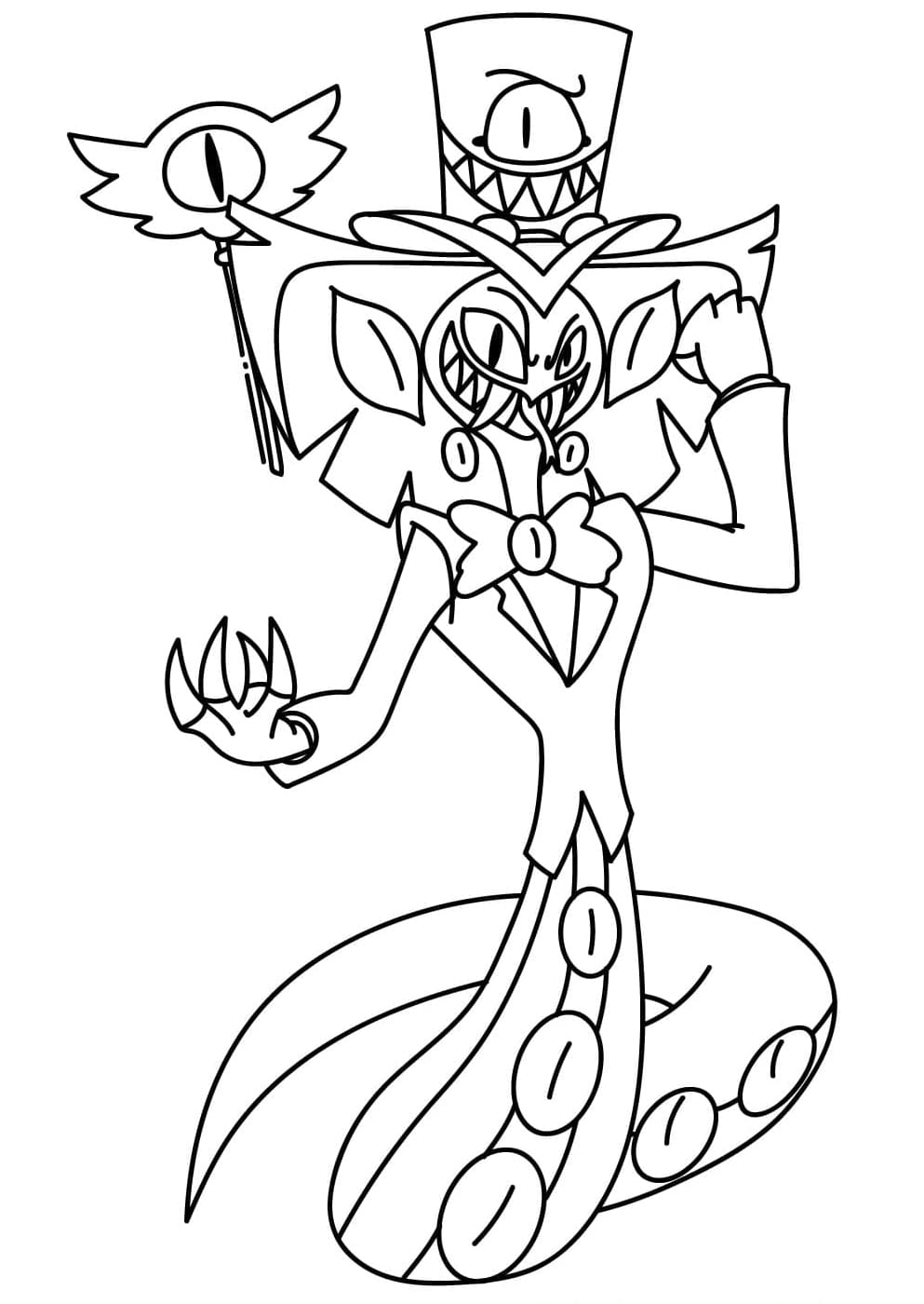 Sir Pentious Tegninger til Farvelægning