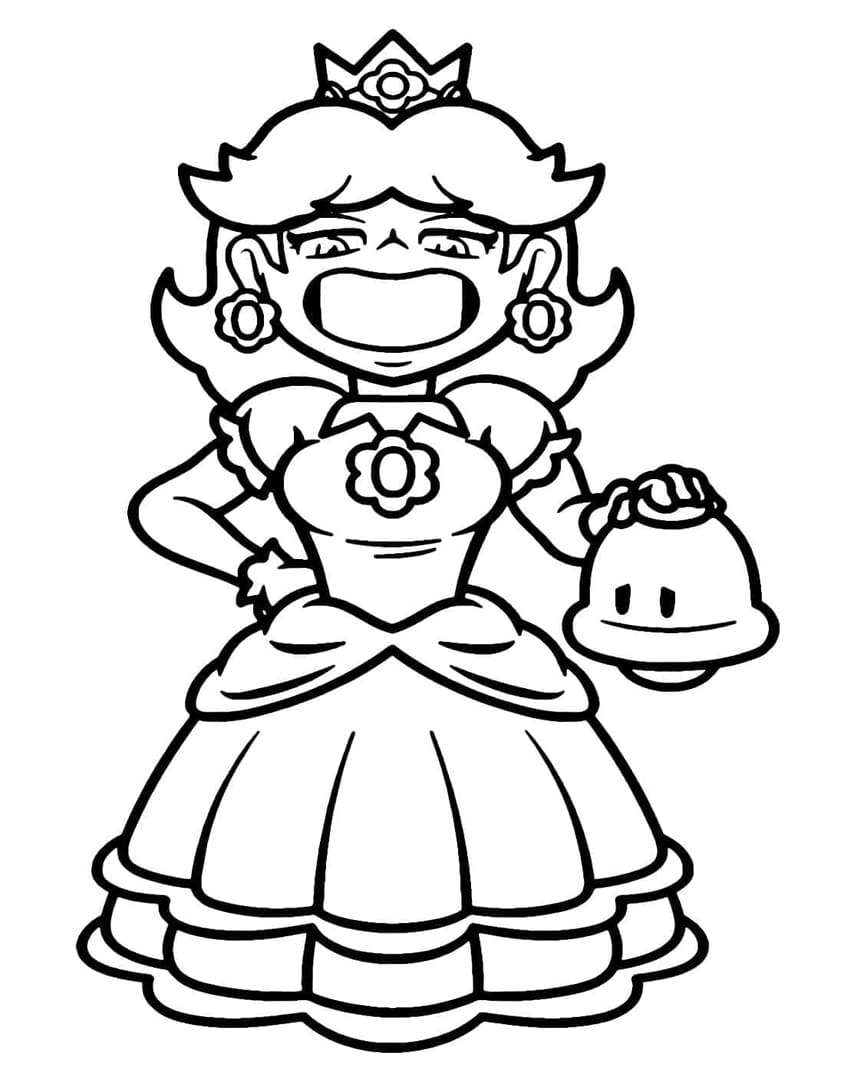 Sjove prinsesse Daisy Tegninger til Farvelægning