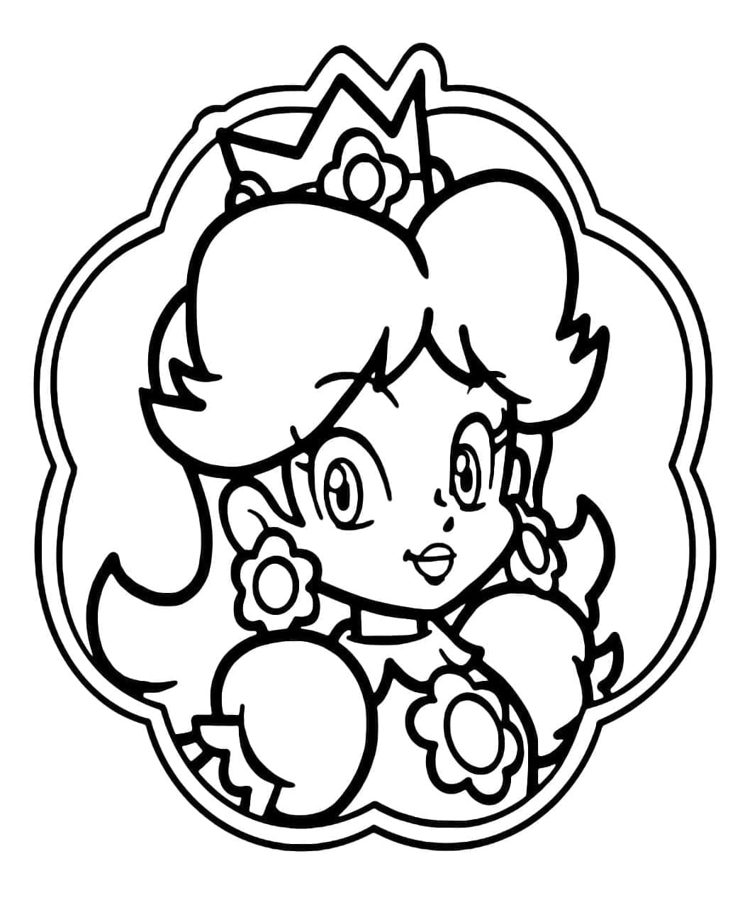 Smukke Prinsesse Daisy Tegninger til Farvelægning