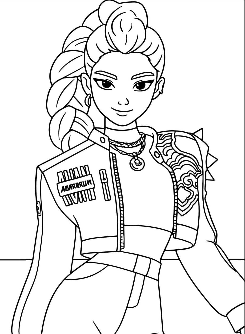 Smukke Rumi, pigejægergruppen Tegninger til Farvelægning