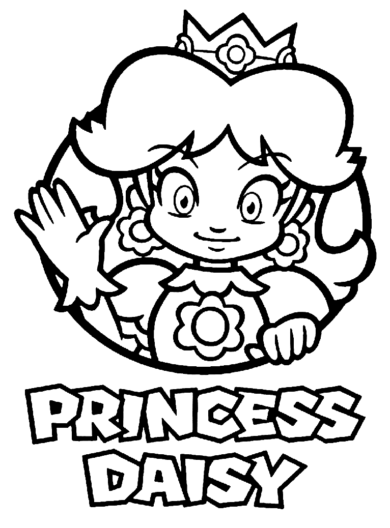 Prinsesse Daisy Tegninger til Farvelægning