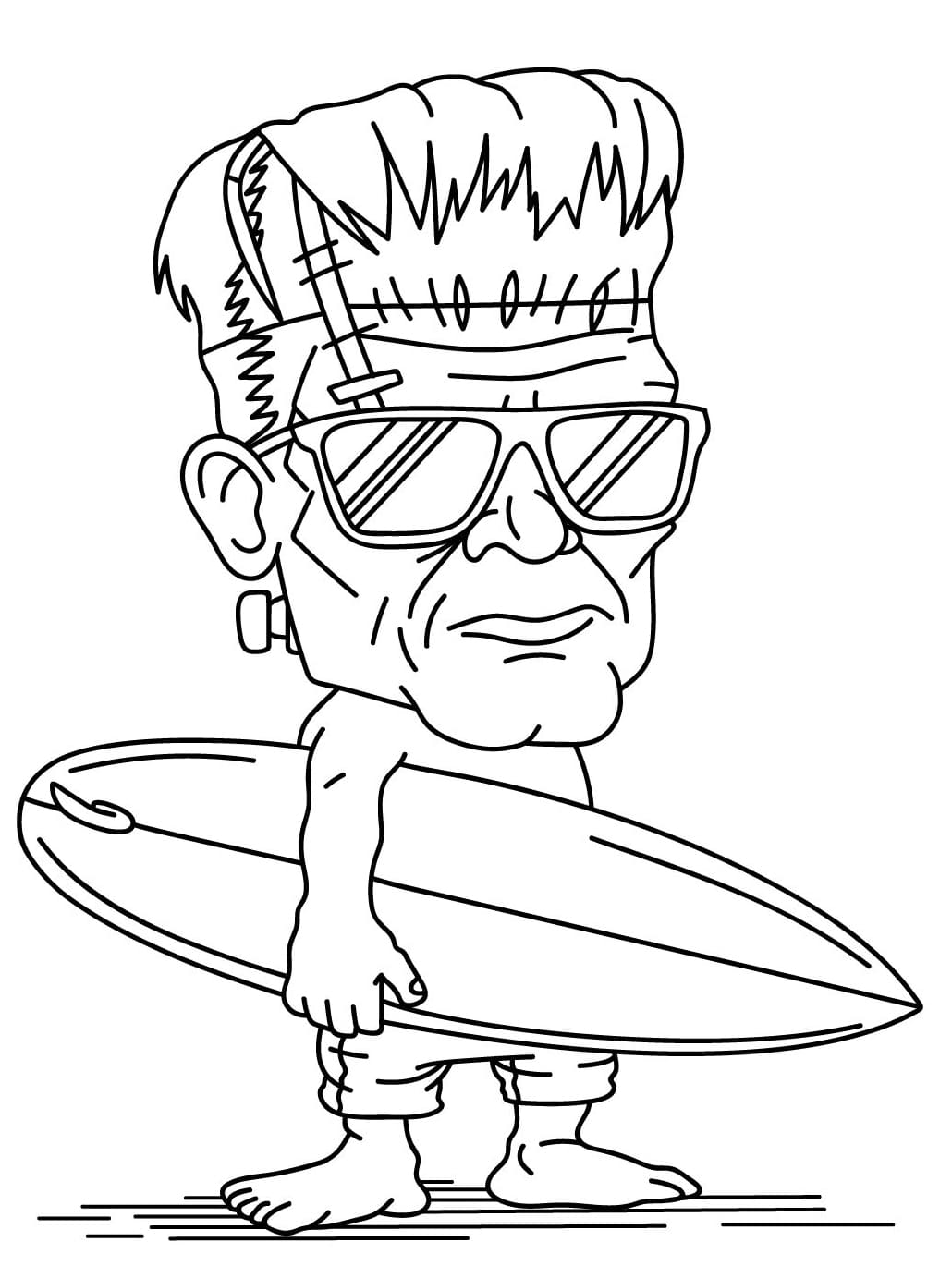 Super sej Frankenstein Tegninger til Farvelægning