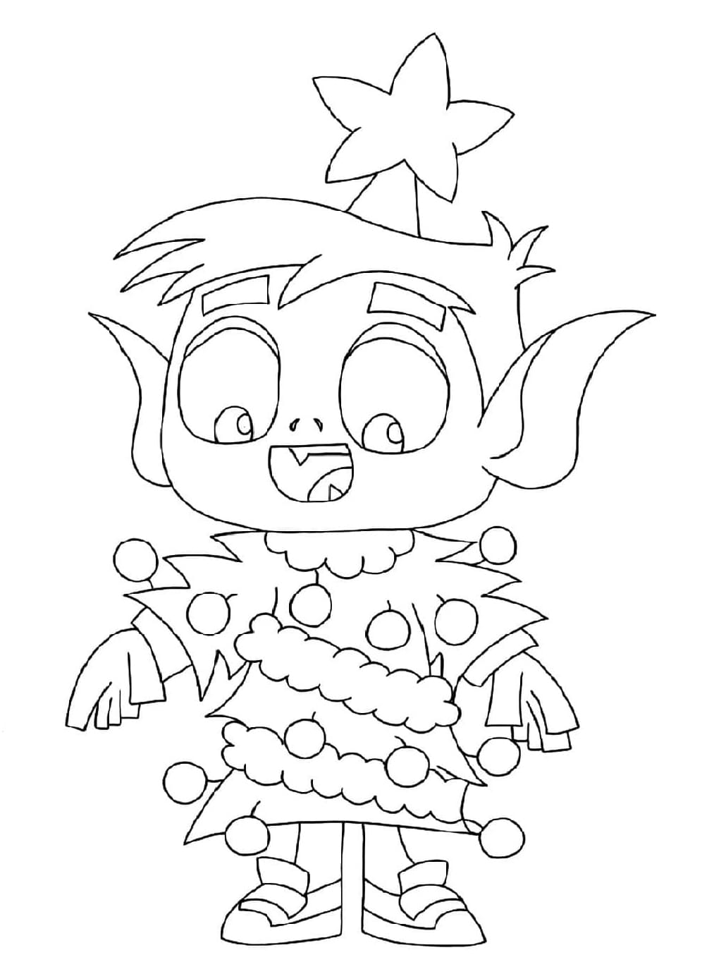 Teen Titans Go Beast Dreng Glædelig jul Tegninger til Farvelægning