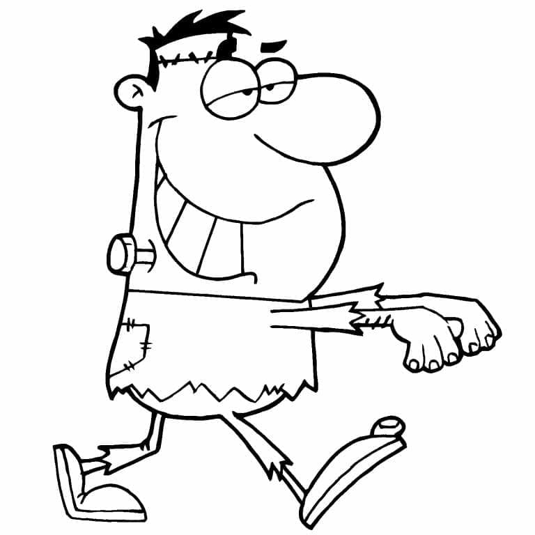 Tegneserie Frankenstein Tegninger til Farvelægning