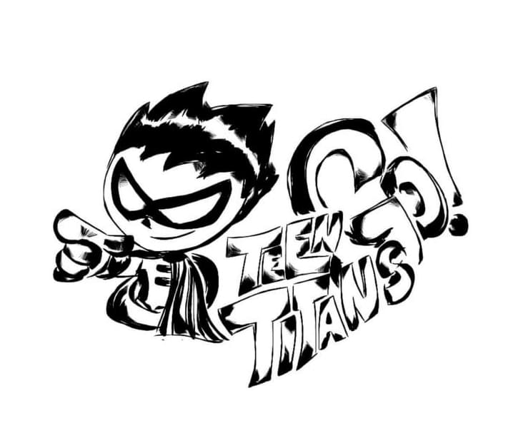 Tegning af Titans Go Tegninger til Farvelægning