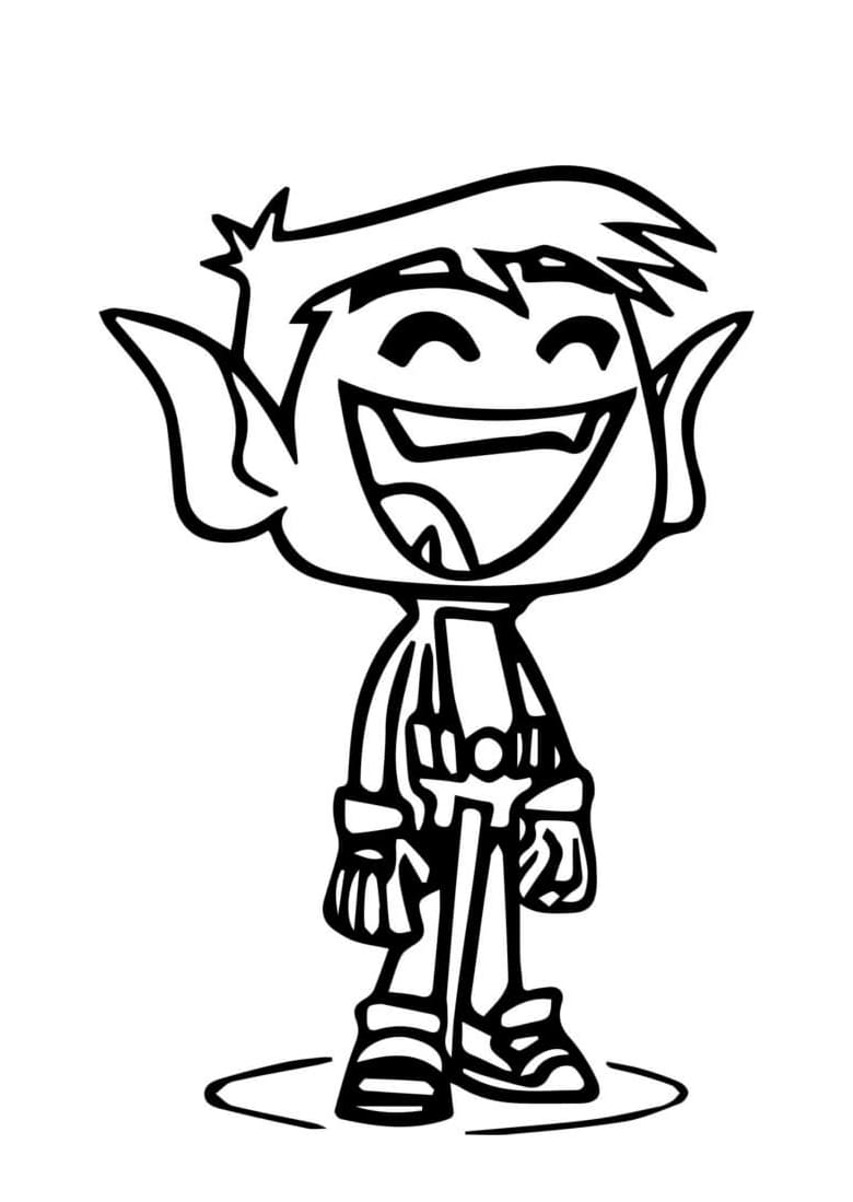 Tegning Sjov Beast Dreng Tegninger til Farvelægning