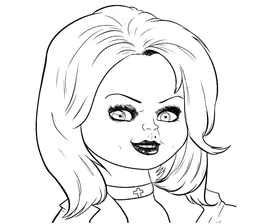 Tiffany fra Chucky Tegninger til Farvelægning