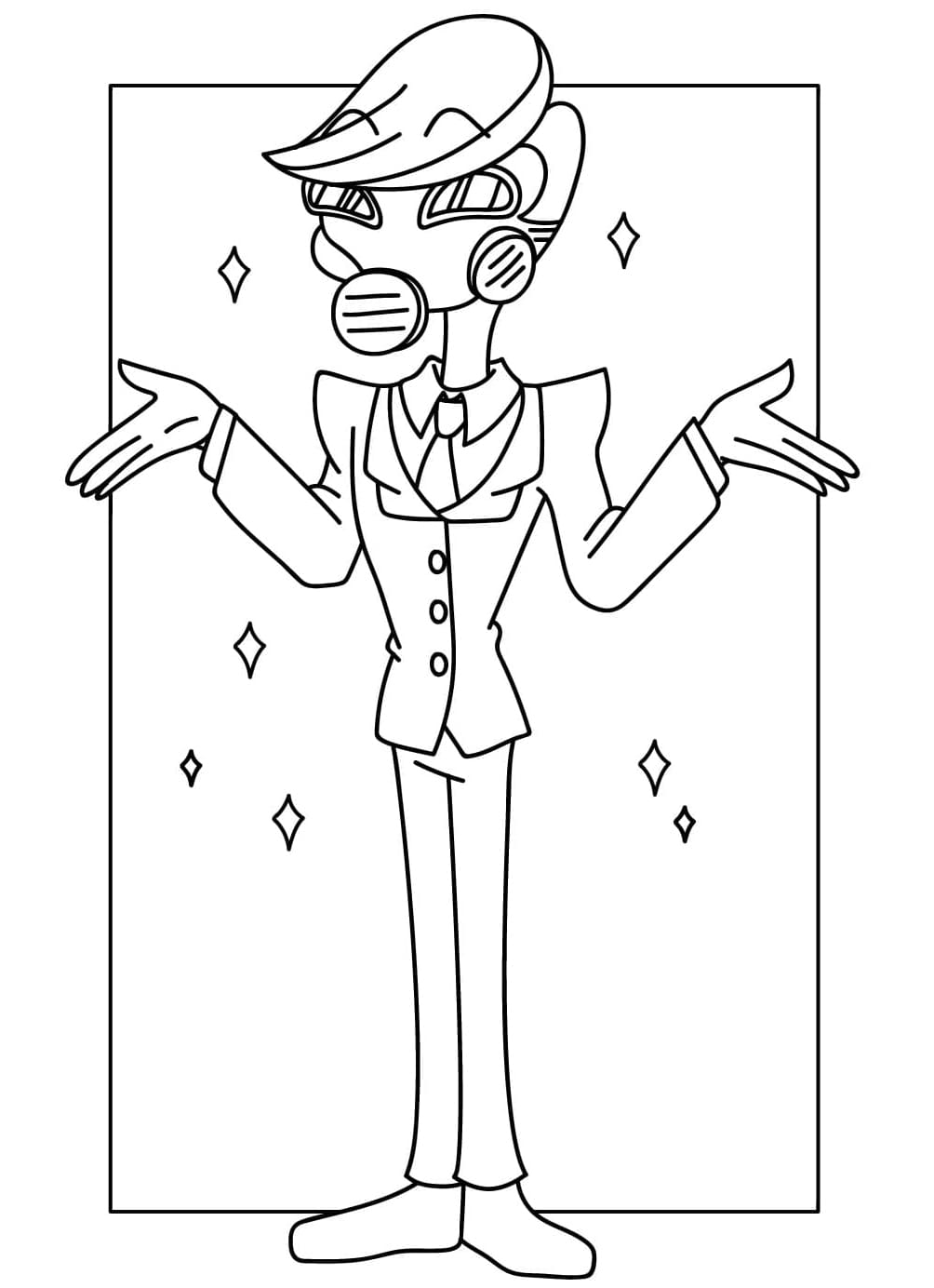 Tom Trench Tegninger til Farvelægning