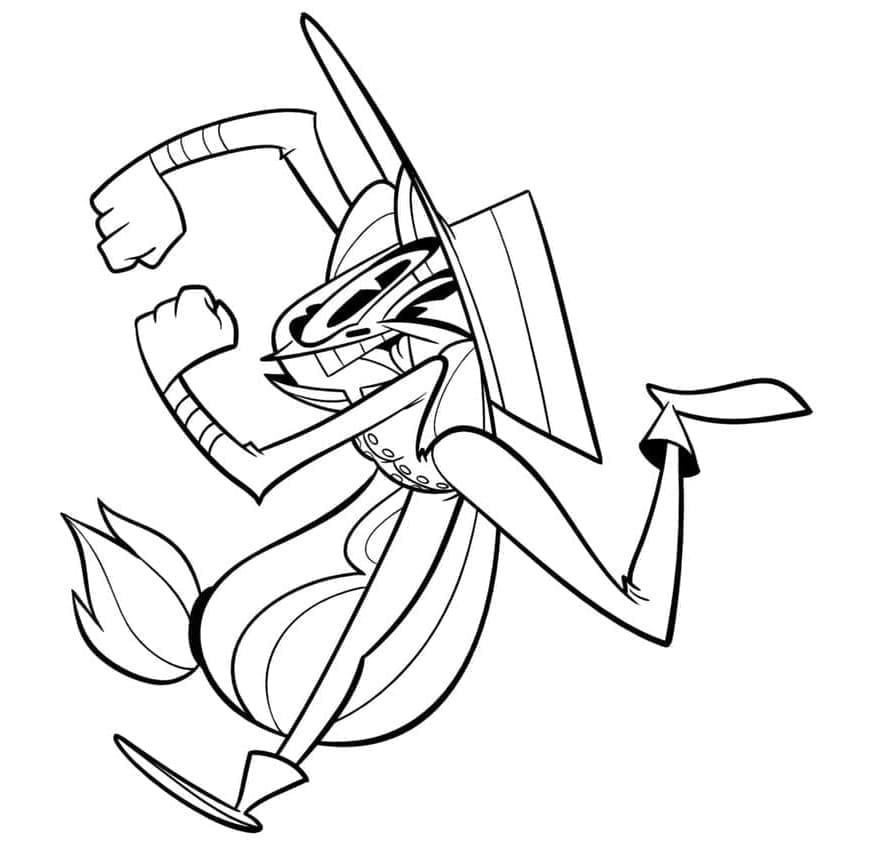 Udskrivbar Hazbin Hotel Tegninger til Farvelægning