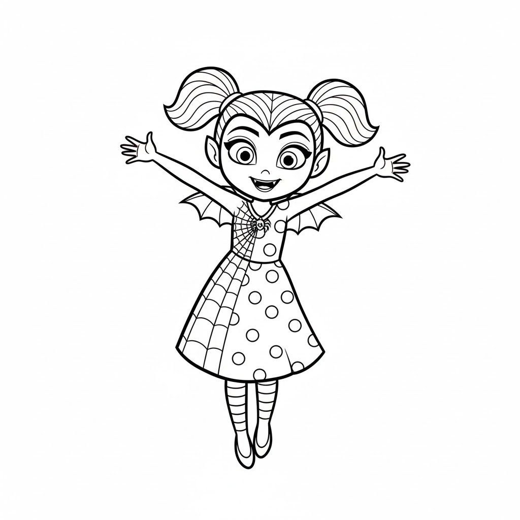 Vampirina Lykkelig Tegninger til Farvelægning