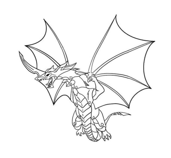 Ædle og kloge kolosser, Dragonoid Tegninger til Farvelægning