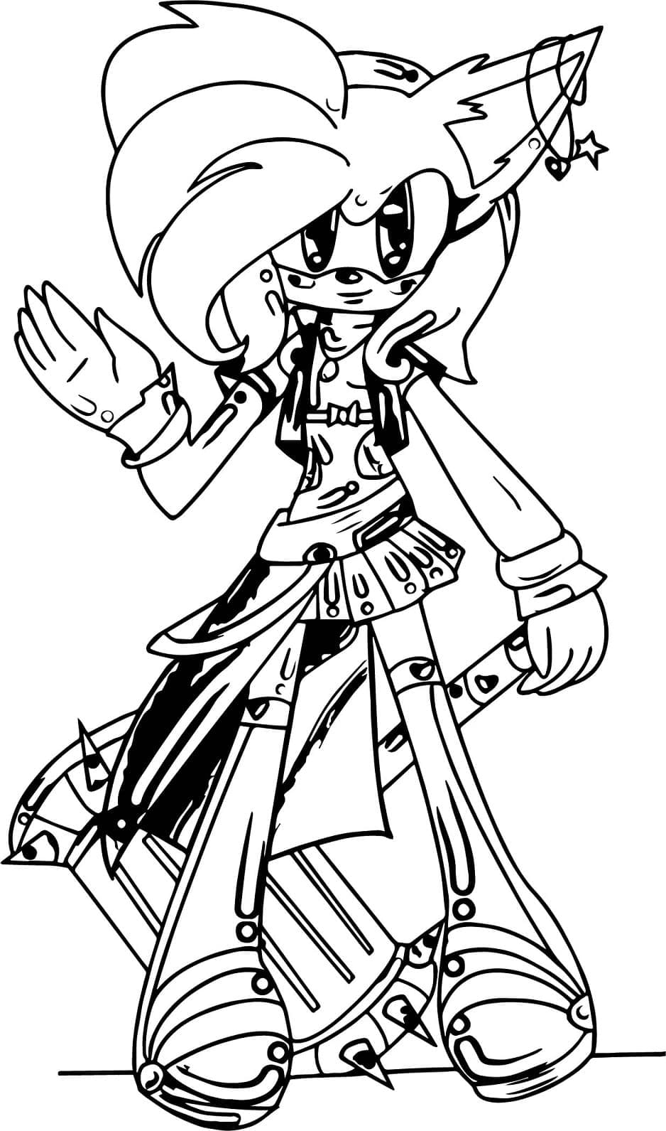 Amy Rose er sej Tegninger til Farvelægning