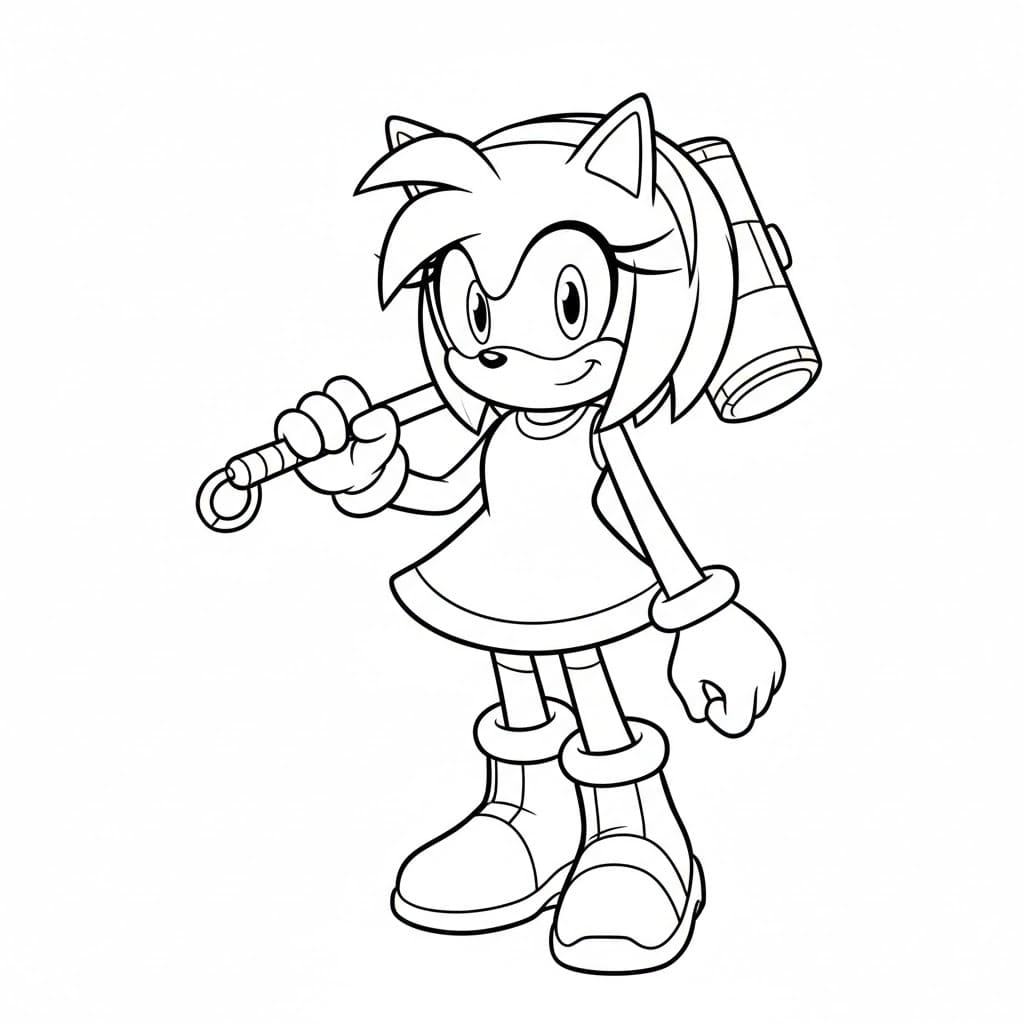 Amy Rose Tegninger til Farvelægning