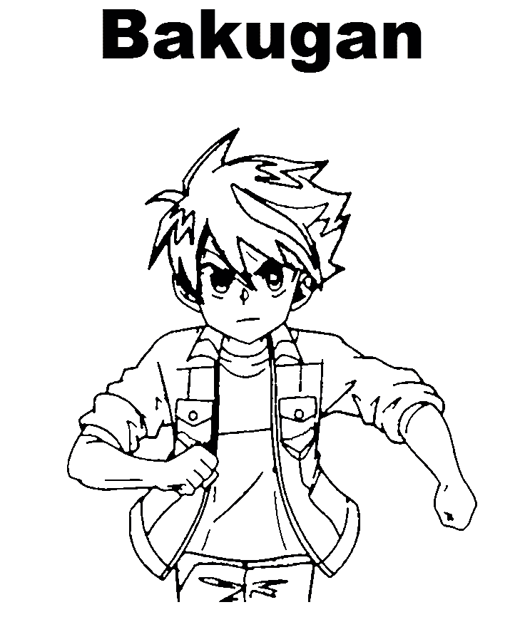 Bakugan Dan Tegninger til Farvelægning
