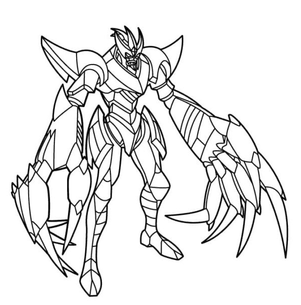 Bakugan Dragonoid Tegninger til Farvelægning