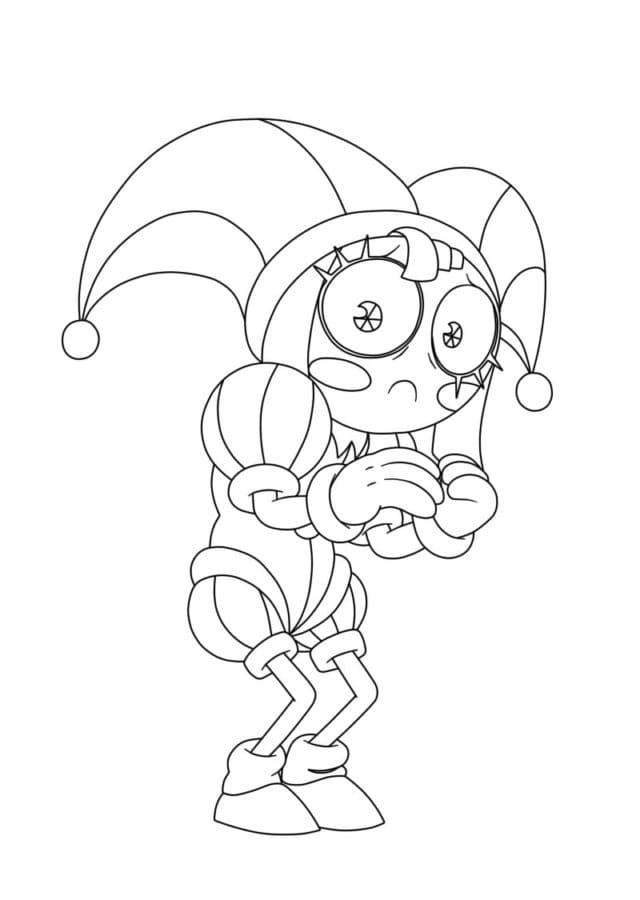 Bange Pomni gratis Tegninger til Farvelægning