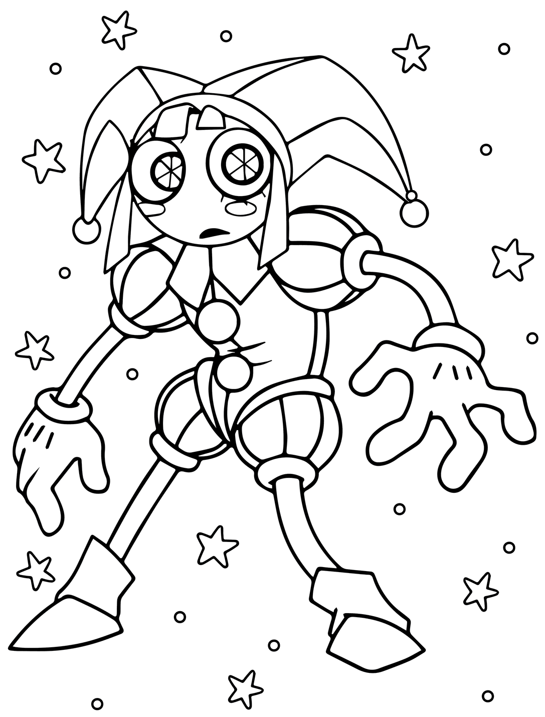 Billeder Pomni Tegninger til Farvelægning