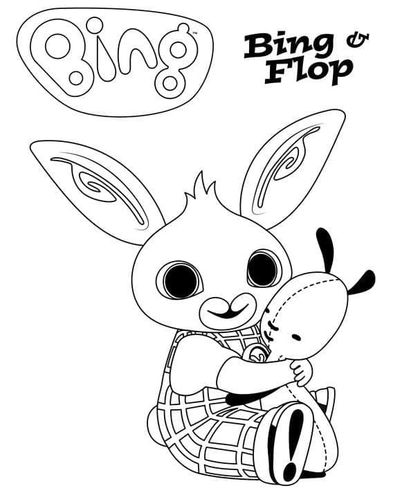 Bing og ven Tegninger til Farvelægning