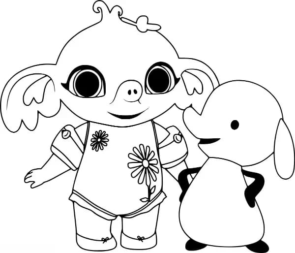 Bing tegninger til børn Tegninger til Farvelægning