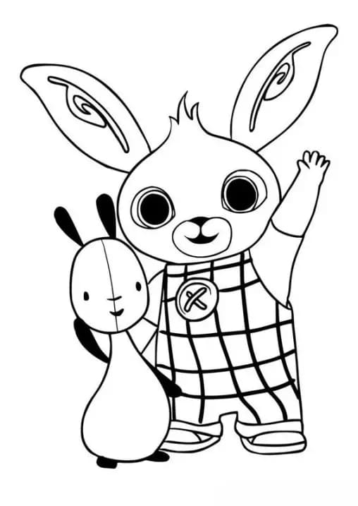 Bing var oppe Tegninger til Farvelægning