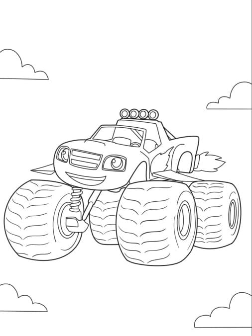 Blaze forvandlet Tegninger til Farvelægning