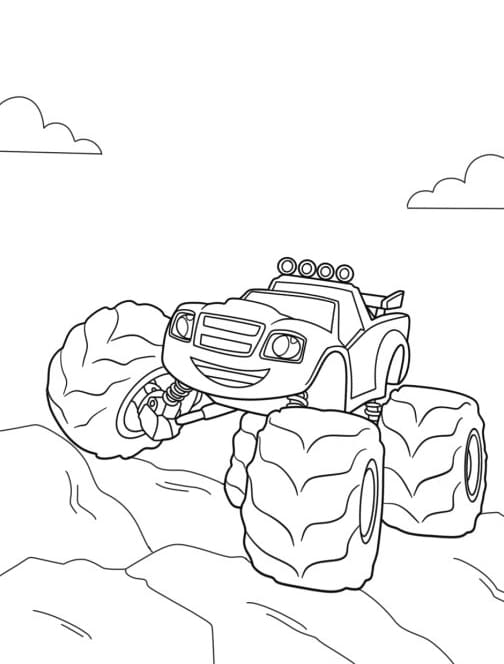 Blaze klatring Tegninger til Farvelægning