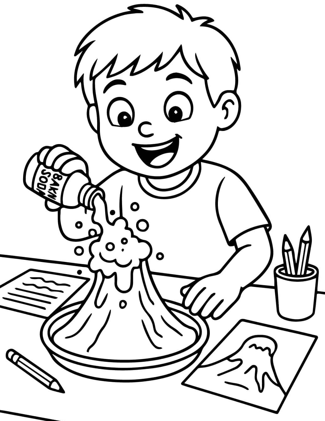 Dreng leger vulkanlegetøj Tegninger til Farvelægning