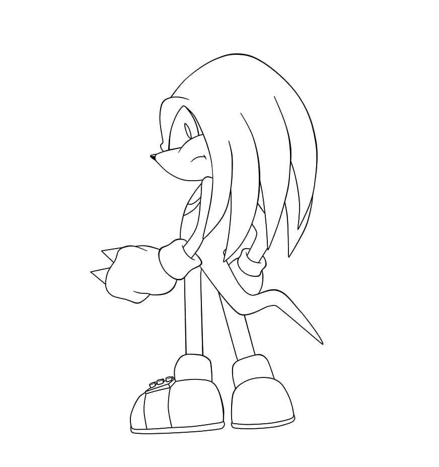 Echidna Knuckles Tegninger til Farvelægning