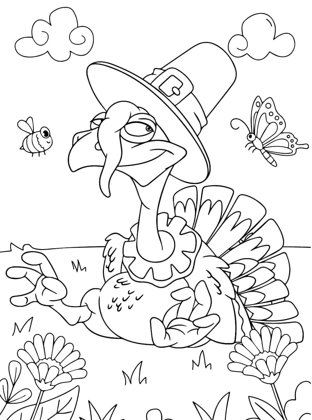 God kalkun Tegninger til Farvelægning