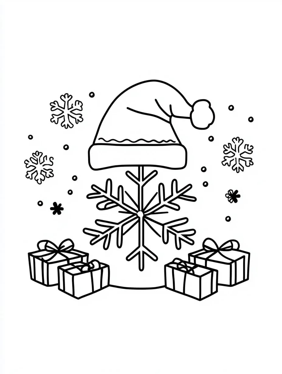 Gratis snefnug for børn Tegninger til Farvelægning