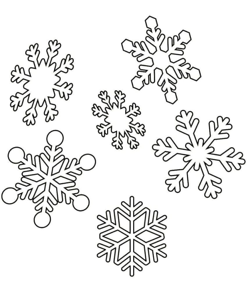 Gratis snefnug til print Tegninger til Farvelægning