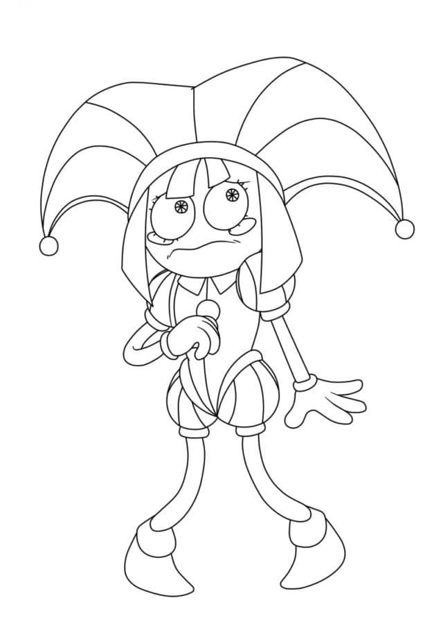 Grundlæggende Pomni Tegninger til Farvelægning