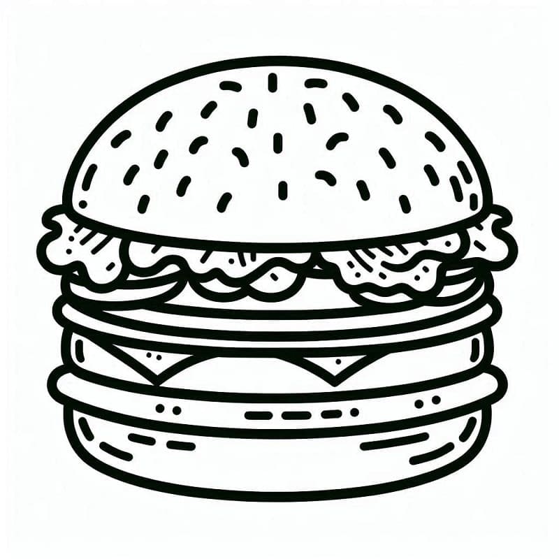 Hamburger gratispresse Tegninger til Farvelægning