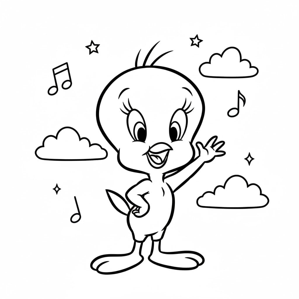 Hej Pip Tegninger til Farvelægning