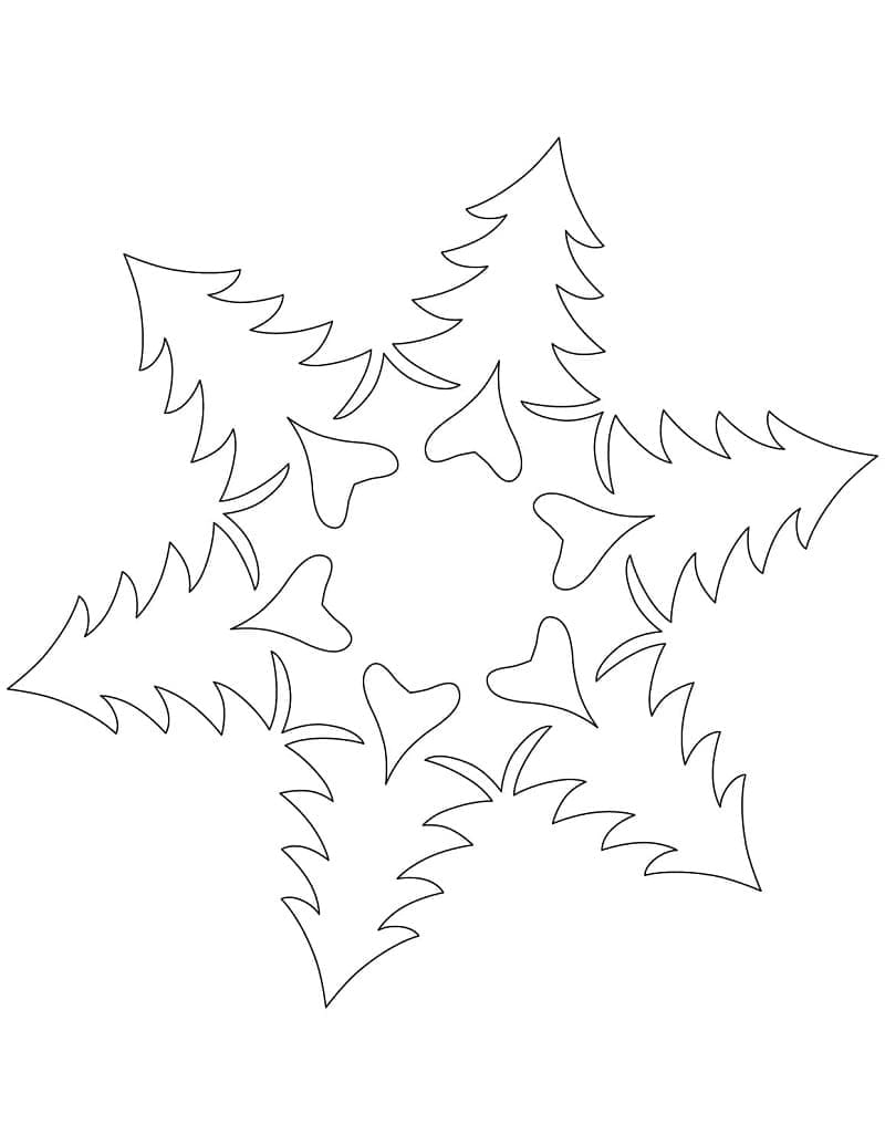 Juletræssnefnug Tegninger til Farvelægning