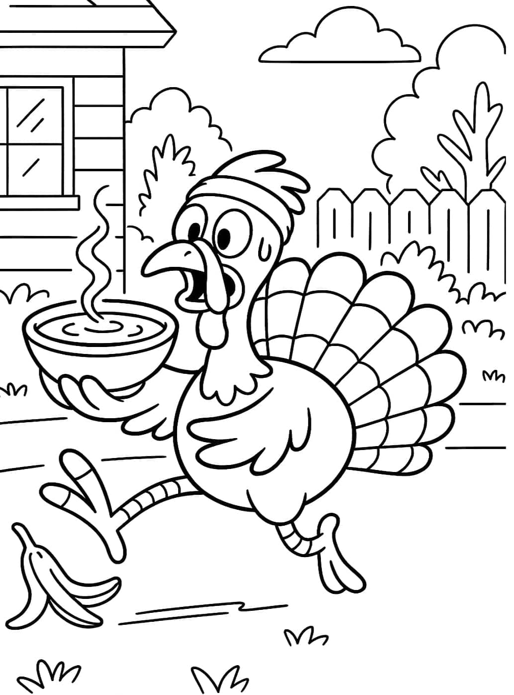 Kalkun dejligt Tegninger til Farvelægning