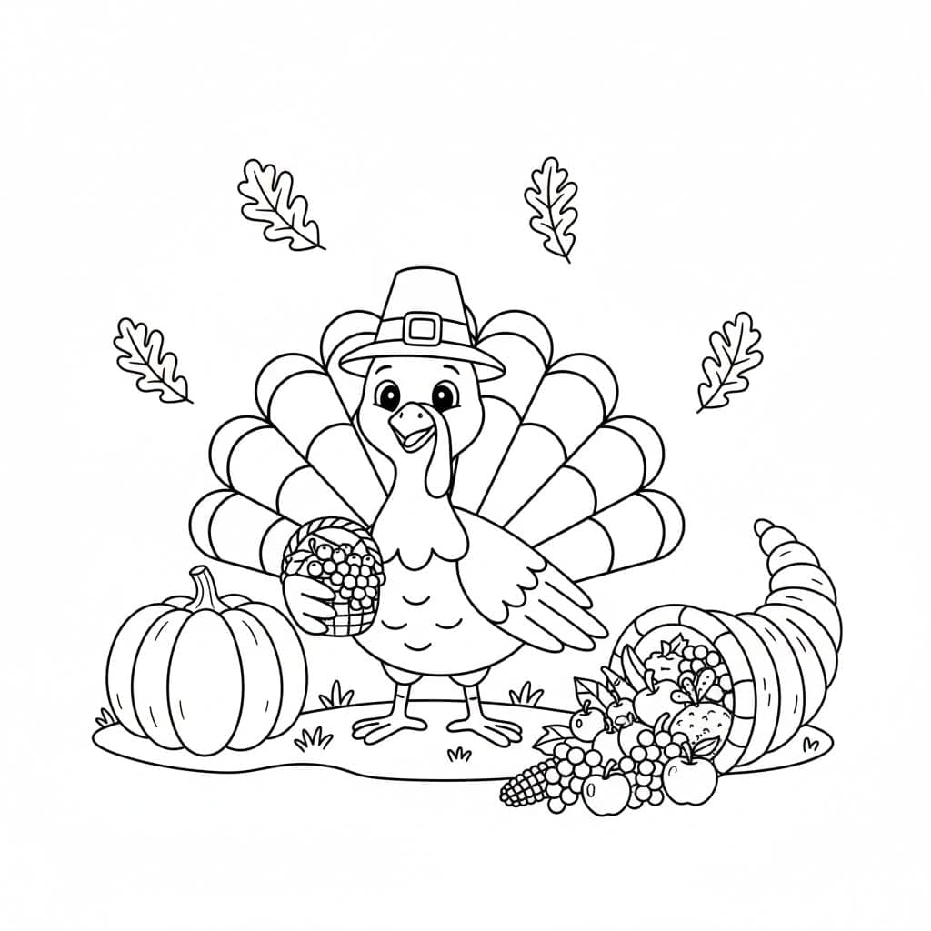 Kalkuntryk Tegninger til Farvelægning