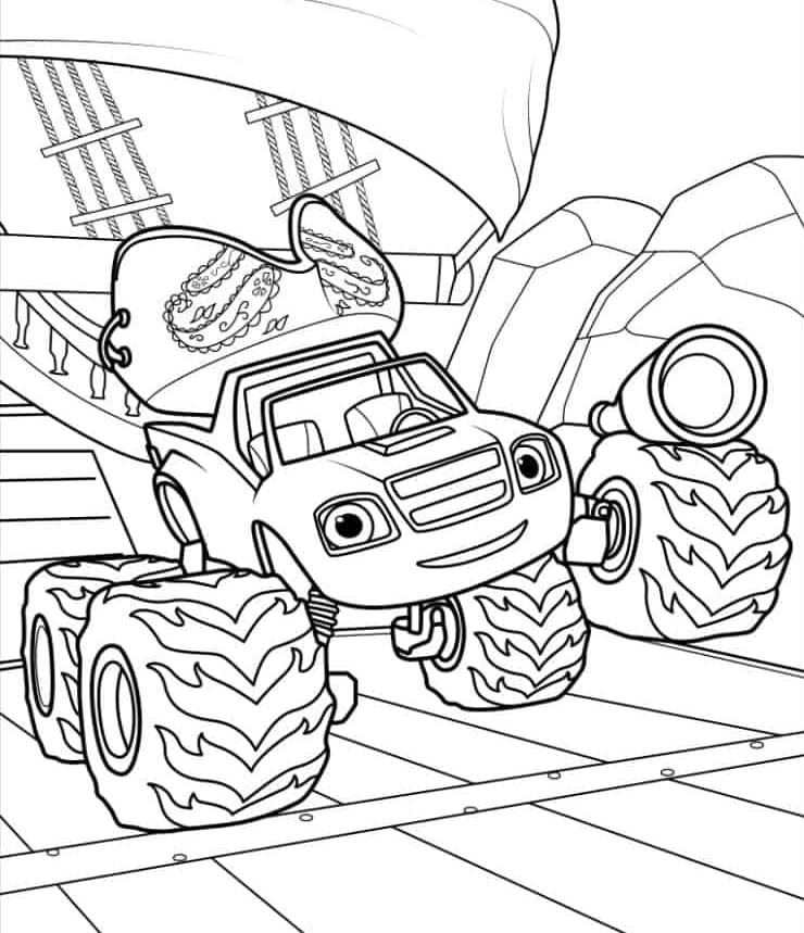 Kawaii Pirate Blaze Tegninger til Farvelægning