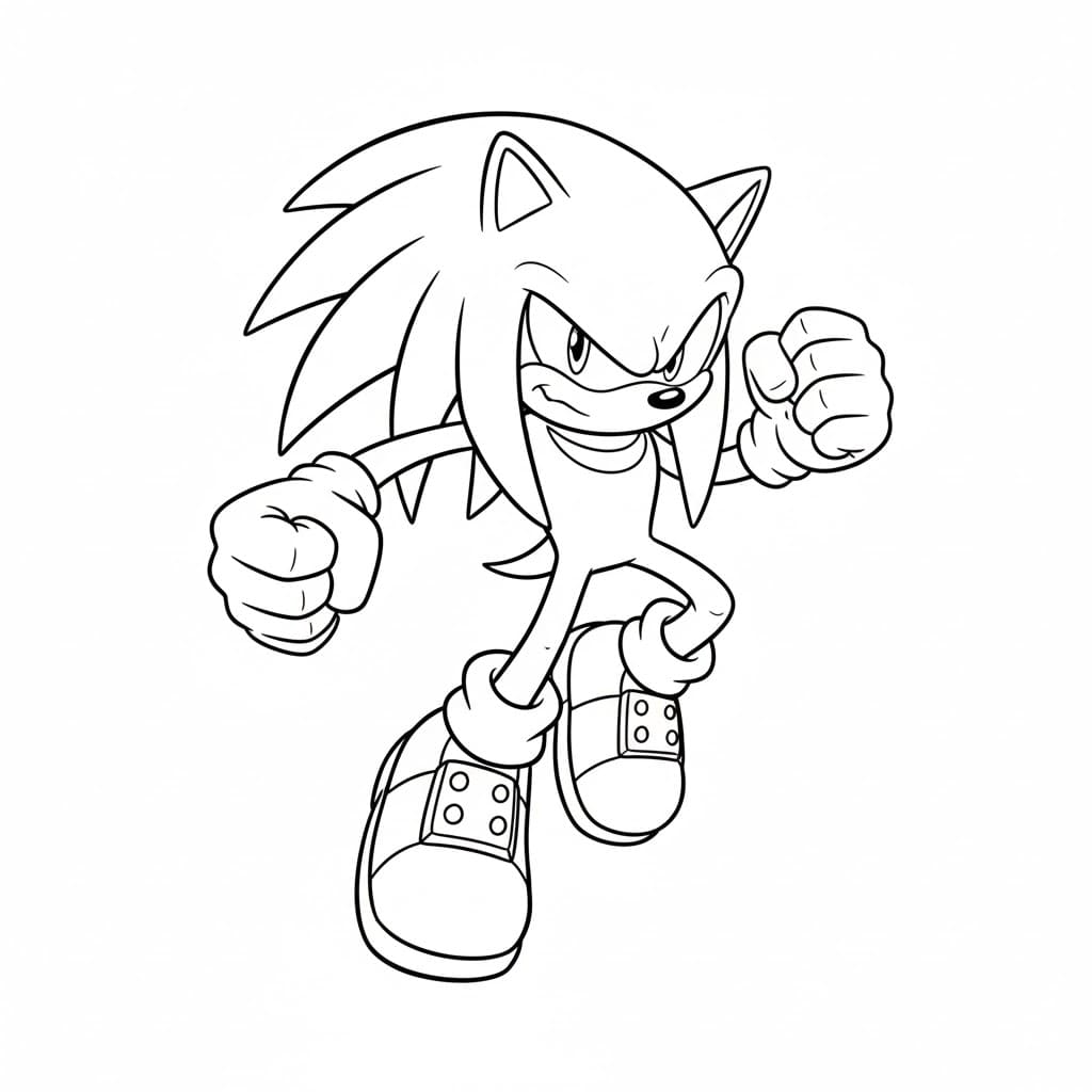 Knuckles meget fedt Tegninger til Farvelægning