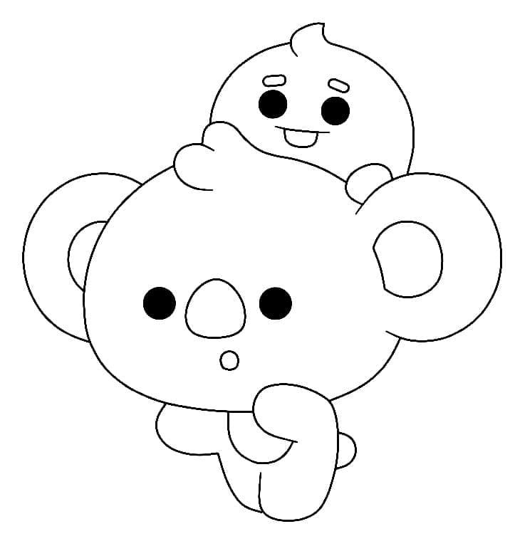 Koya og Shooky Tegninger til Farvelægning