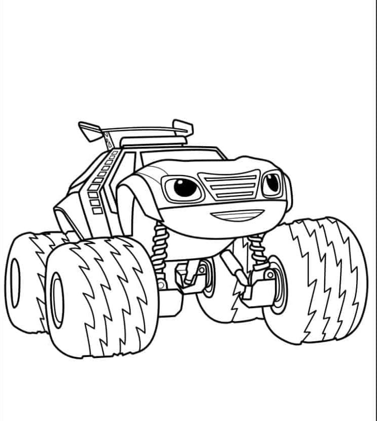 Nem watt Monstermaskine Tegninger til Farvelægning