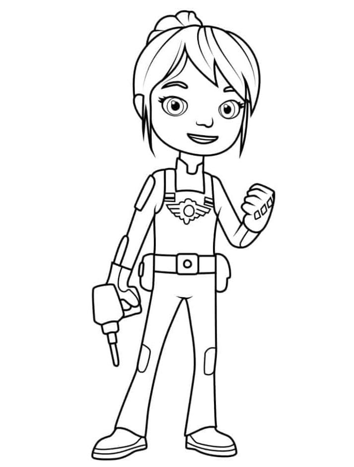 Oversigt over mekaniker Gabby Tegninger til Farvelægning