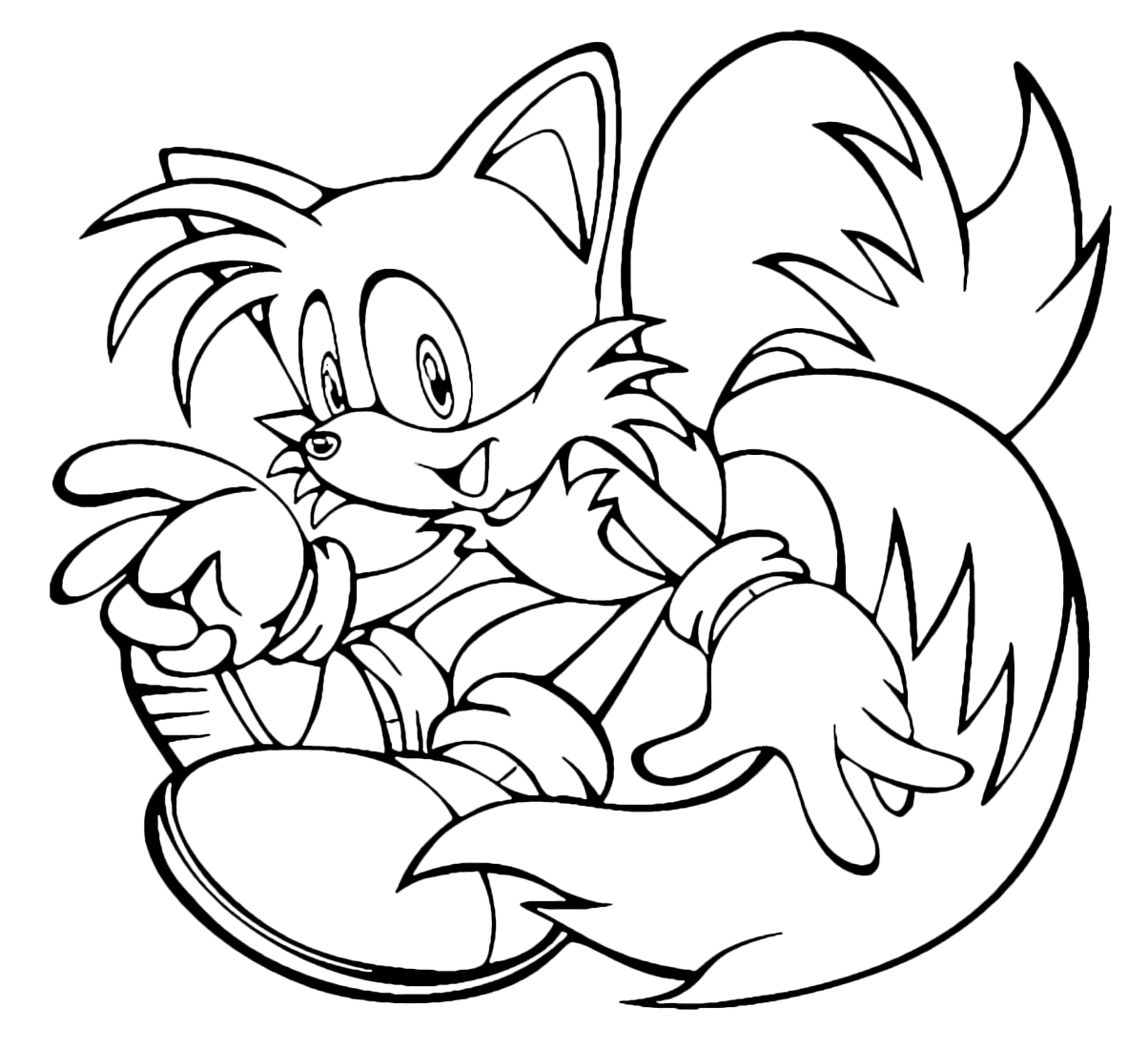 Pålidelig Tails Tegninger til Farvelægning