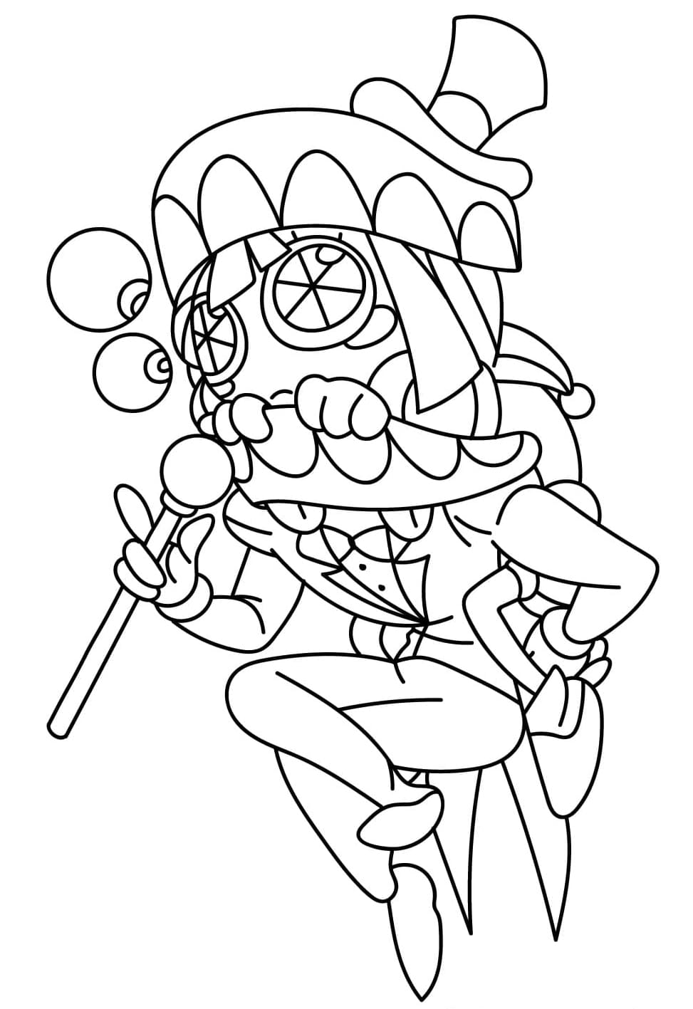 Pomni-billede gratis Tegninger til Farvelægning