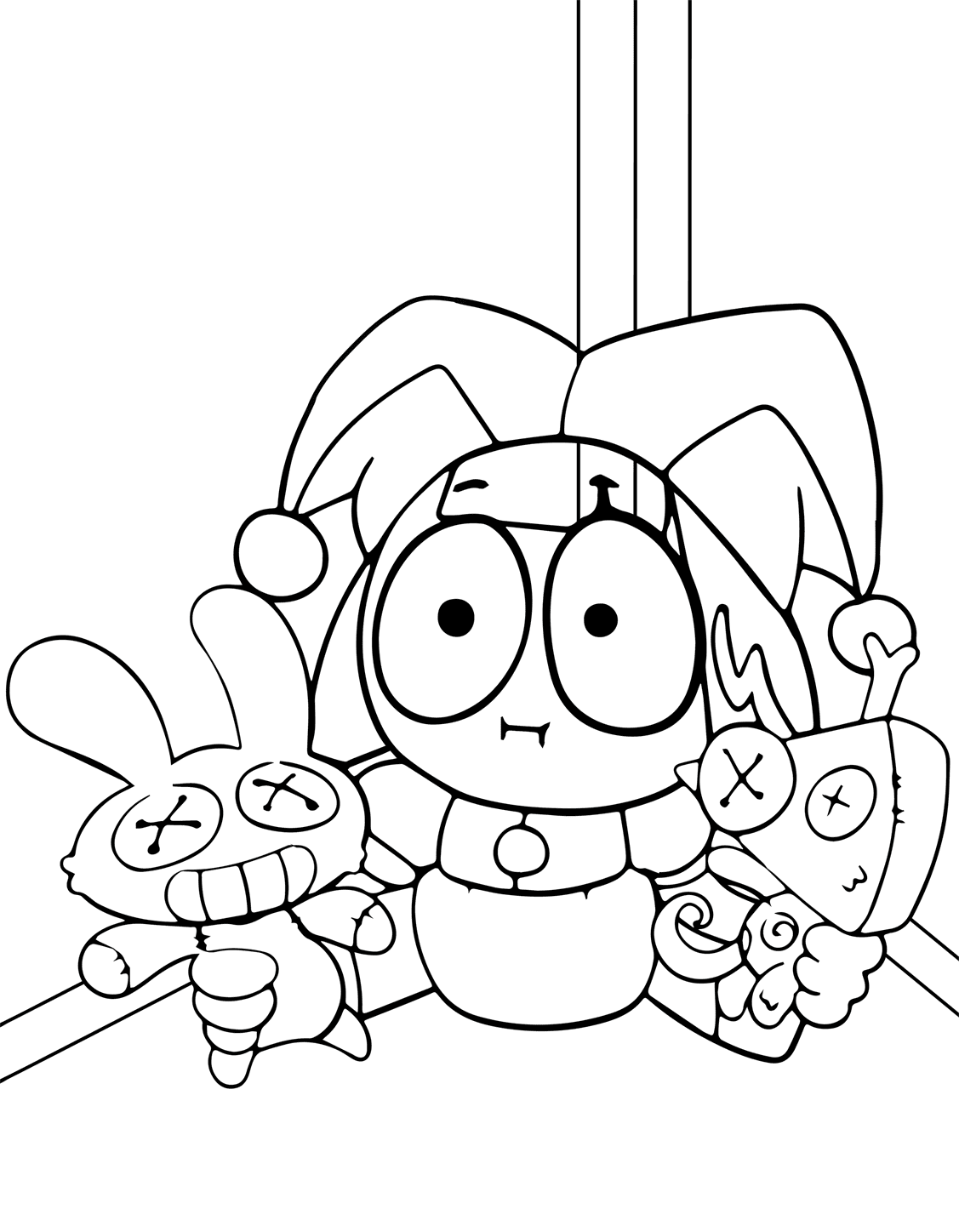 Pomni printbar Tegninger til Farvelægning