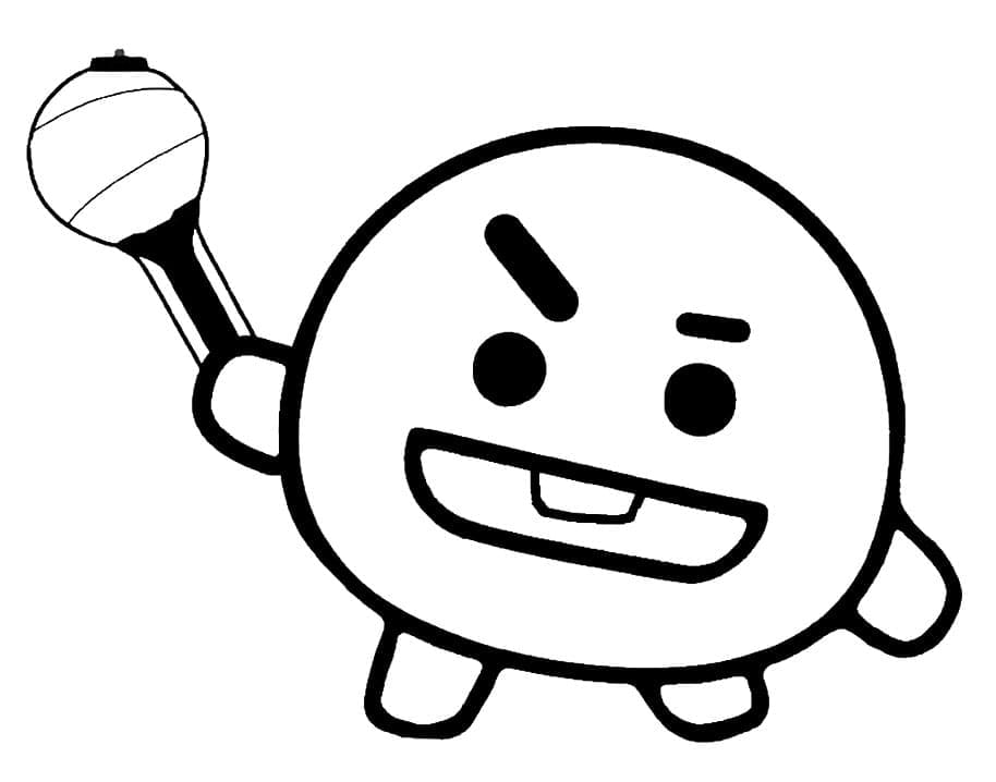 Shooky i BT21 Tegninger til Farvelægning